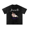 Snow Washed Oversized Cotton T-Shirt