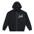 Drop-Shoulder Zip Up Hoodie